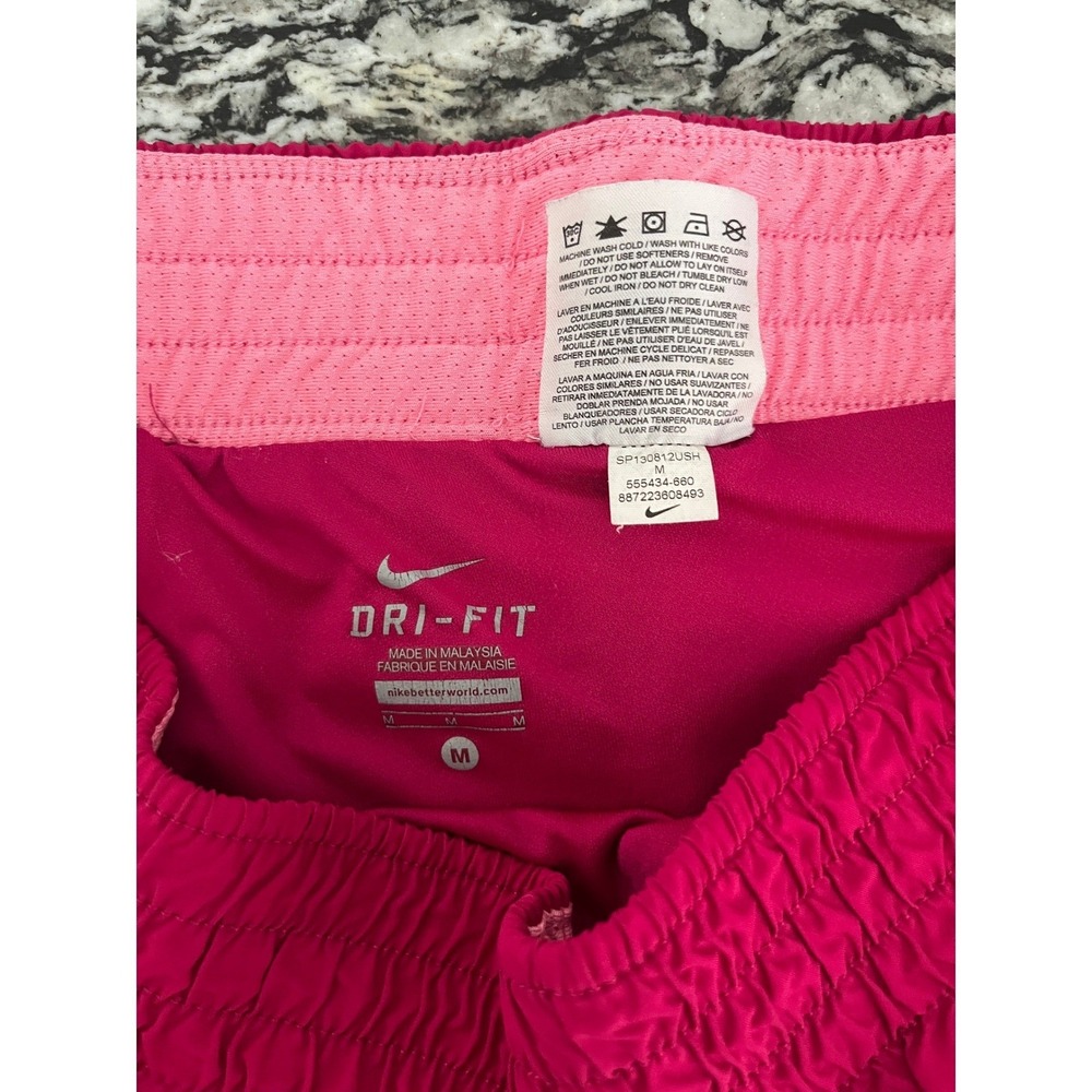 Nike Dri-FIT Tempo Running Shorts Pink Mesh Athletic Gym 555434-660 Womens M - Picture 2 of 5